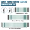 Fishing Leaders Kit Saltwater, 60pcs Stainless Steel Wire Leaders with