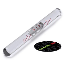 Replacement Level Glass Vial, Spirit Bubble Level, Clear With Nib, Accurate, 100mm x 9.5mm - Transparent, (3 15/16 x 3/8 in)