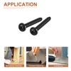 DTGN #10x1-1/2 Black Screws - 25Pack - 304 Stainless Steel