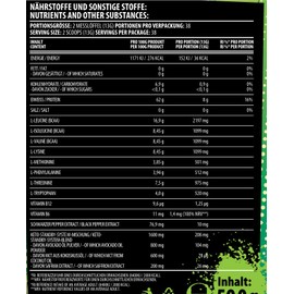 4YourGainz Bro EAA Keto-Blend Amino Acid Amino Vegan BCAA Bodybuilding 500 g (Fresh Green Apple (Green Apple)