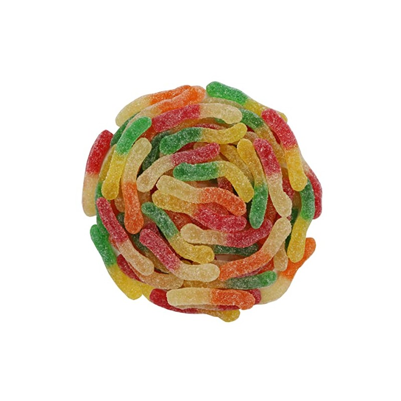 FirstChoiceCandy Sour Gummy Crawlers Candy (Aqua Sour Worms, 10 Pound
