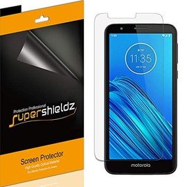 Supershieldz (6 Pack) Designed for Motorola (Moto E6) Screen Protector, 0.23mm High Definition Clear Shield (PET)