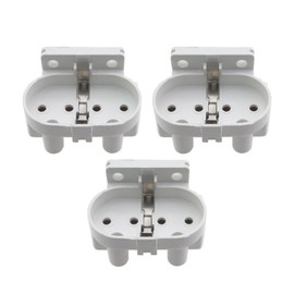 ZQIY 3PCS 2G11 Lampholder 4 Pin UV Lamp Holder White