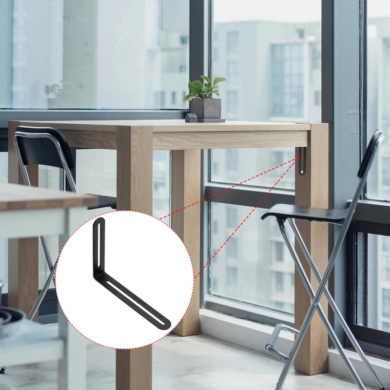 PATIKIL 6 1/2" Adjustable Right Angle Corner Brace with Slots