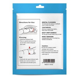 Tumhorn Dental Floss Picks 480 Count (Pack of 4), Tooth Picks Flossers for Adults, Resealable Oral Care Dental Picks, Portable Toothpicks Sticks