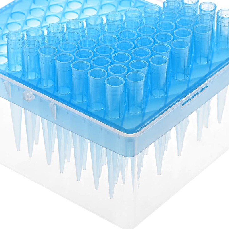 sourcing map Pipette Tips Box 100-Well Tip Holder Container 1