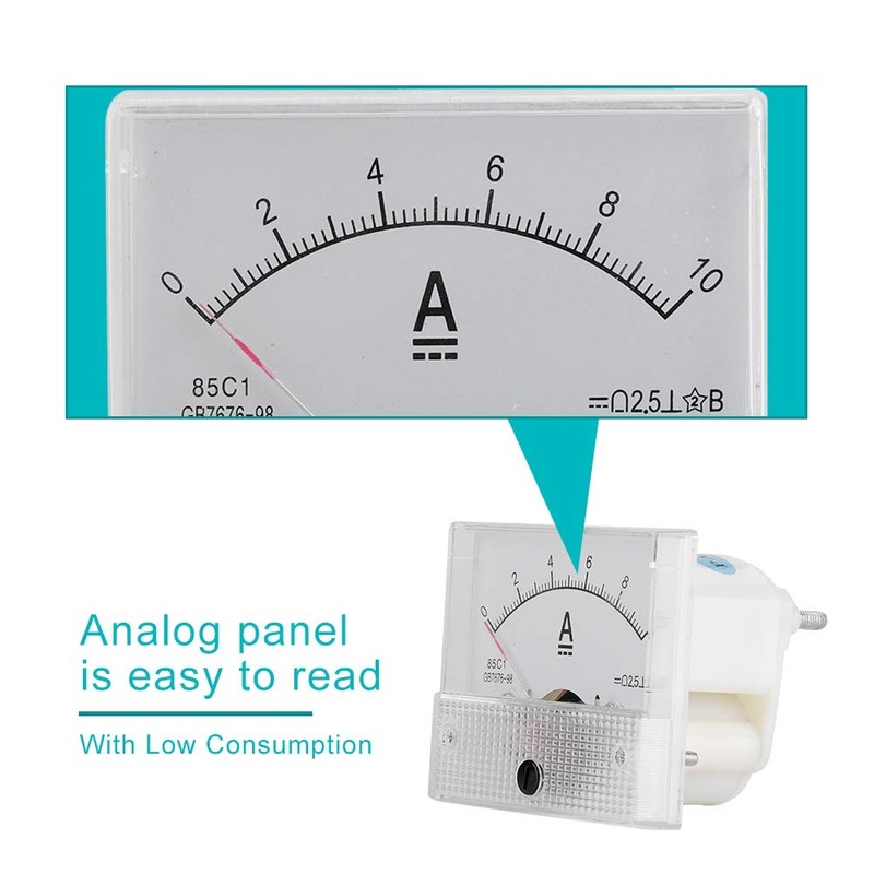 VBESTLIFE Mini Current Analogue Ammeter Voltmeter,Professional Durable 2.5 Accuracy Voltage