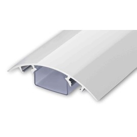 Cable Duct / Conduit / Trunk / Channel Length: 20 cm High Gloss White Aluminium