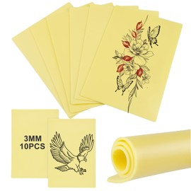 10 Pcs Tattoo Practice Skin,12x8 Inches Double-Sided Fake Tattoo Skin, Blank Artificial skin for Tattooing Beginners and Artists