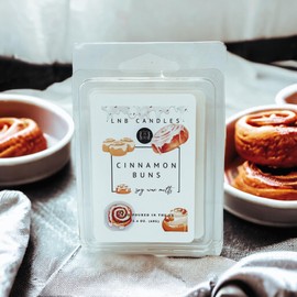 3 Pack Cinnamon Buns Made in USA Fragrance Wax Melts Luxury Premium Soy 3 2.4 ox Clean Ingredients Essential Oils Hand Poured Bakery