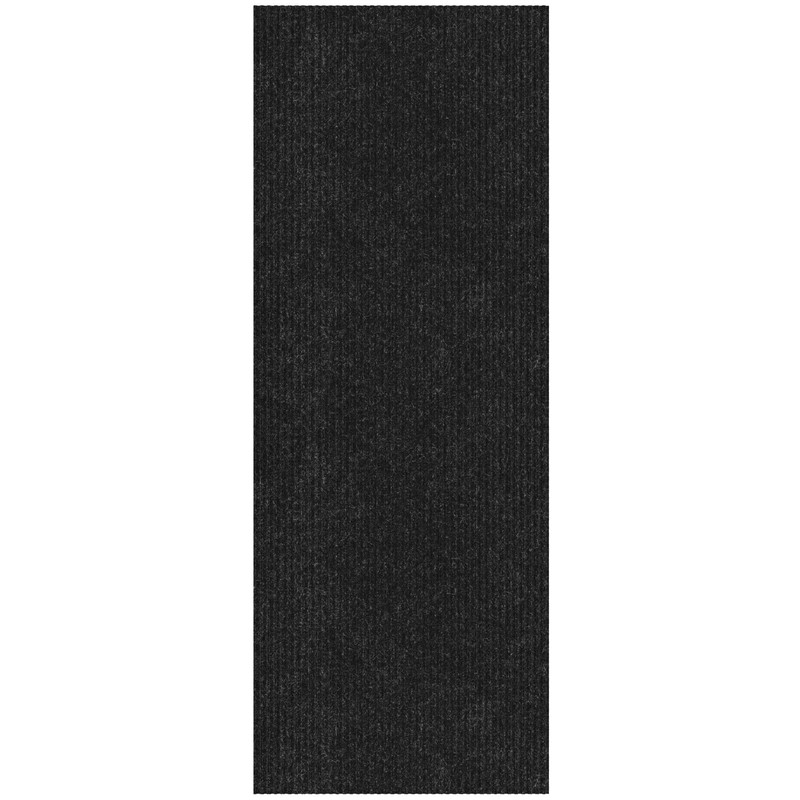 Ottomanson Solid Design Non-Slip Rubberback 2x10 Indoor/Outdoor Runner Rug for