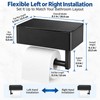 Stainless Steel Toilet Paper Holder with Wet Wipe Storage Box