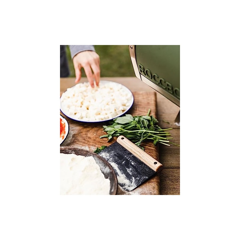 Gozney Dough Cutter - Natural Wood Handle Pizza Dough Cutter,