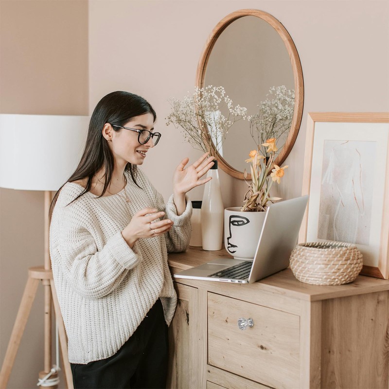 sourcing map 2 Pcs Crystal Knobs 25 mm Drawer Pulls