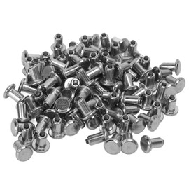QANYEGN 100PCS Tire Studs Silver, Car Tire Snow Spikes, Universal Tire Studs for Most Car Truck, Snowmobile, Bicycles, ATV, UTV, Boots