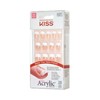 Kiss Salon Acrylic French Nails 28pc Rumour Mill KSA12, white