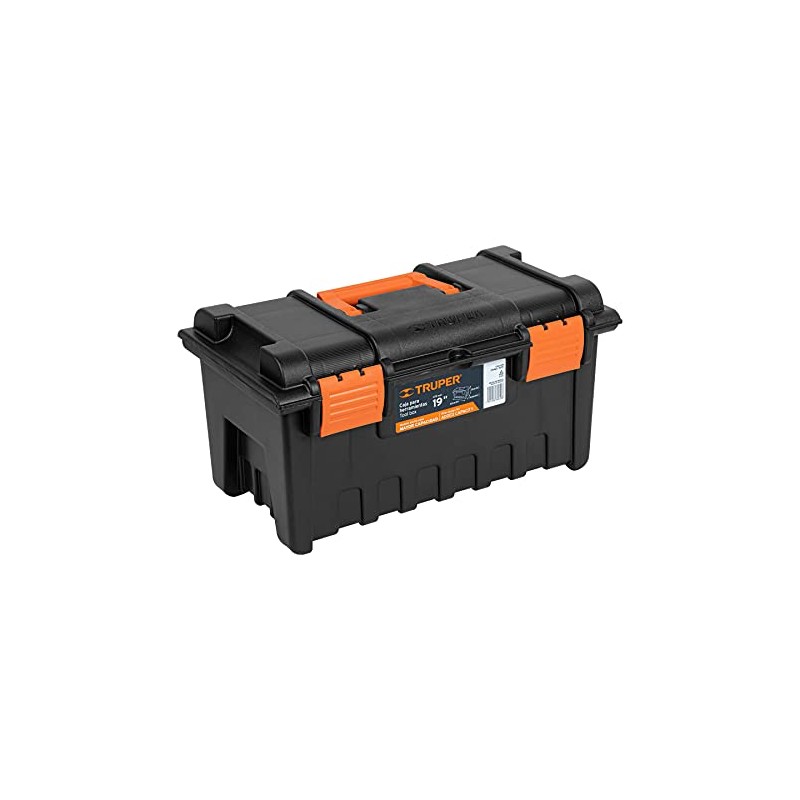 TRUPER CHA-19N 3.7Lb Extra-Wide Toolboxes Orange 19"X10 1/2"X10"