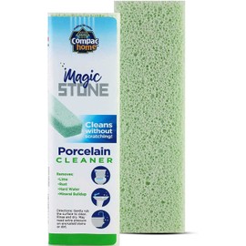 Compac Home Magic-Stone Porcelain Cleaning Stick - Toilet Bowl Cleaner, Handy Toilet Cleaner Easily Scrubs/Removes Stubborn Lime Stains from Porcelain or Bathroom Fixtures, 2 Count