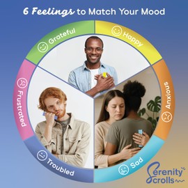 SERENITY SCROLLS Bible Verse Scrolls (96 Color Coded Scriptures) Inspirational Prayer Scrolls with Scriptures - Read Me When Bible Verses for Daily Encouragement - Religious Christian Gifts