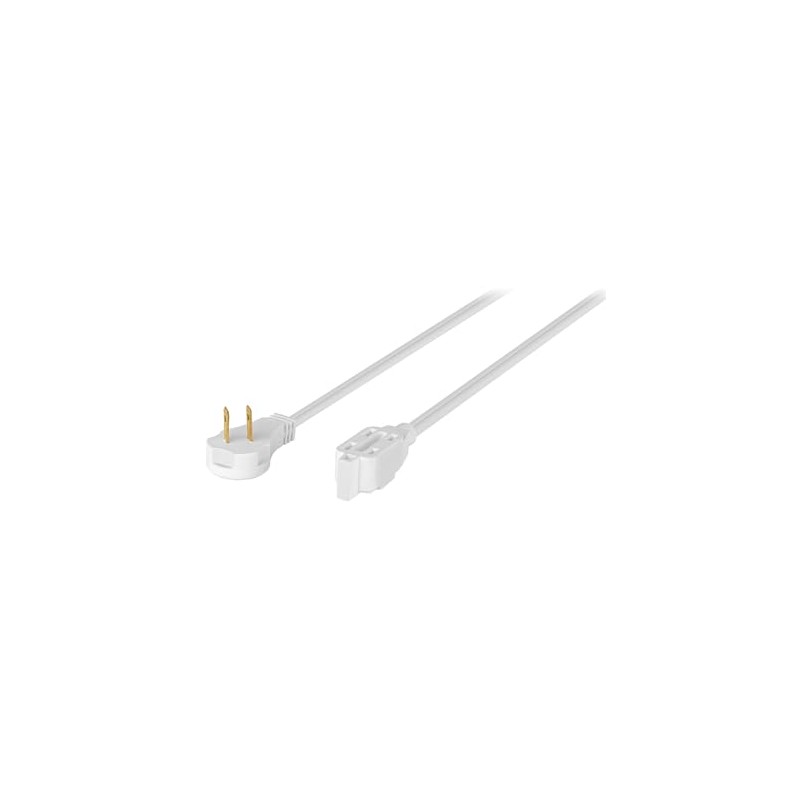 Volteck ED-4B, Extensión eléctrica doméstica, 4 m, blanca