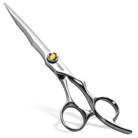 FOGOSP Professional Barber Scissors - 6” Japan VG10 Fine Cutting Blades Hair Shears Set for Men and Women