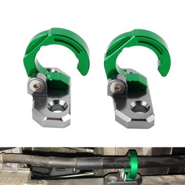 NICECNC Green Rear Brake Hose Cable Clamp Holder Guide Mount Compatible with Kawasaki KX80 KX85 KX100 KX125 KLX140L KLX140G KLX140 KLX230R KLX250SF See Fitment