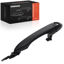 A-Premium Front Left Driver Side Exterior Door Handle with Keyhole Compatible with Jeep Cherokee 2014-2023 & Dodge Dart 2013-2016, Without Smart Entry System, Primed Black, Replace# 1SZ34DX8AC