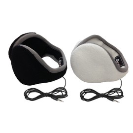 180s Unisex 2-Pack Behind the Head Adjustable Ear Warmers With Built In Headphones