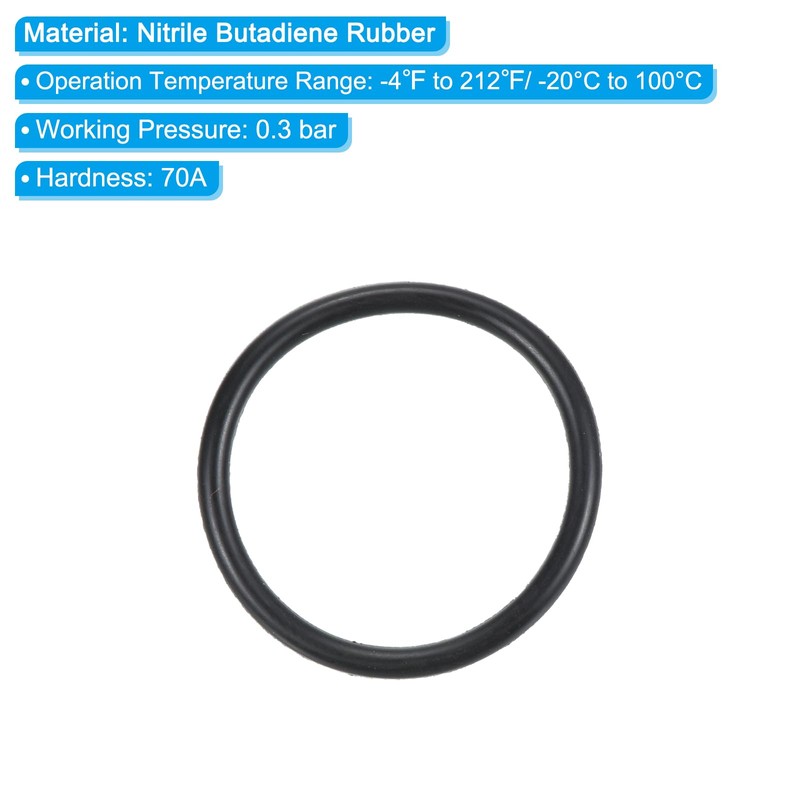 PATIKIL 20pcs Nitrile Rubber O-Rings 28mm Outside Diameter 24mm Inner