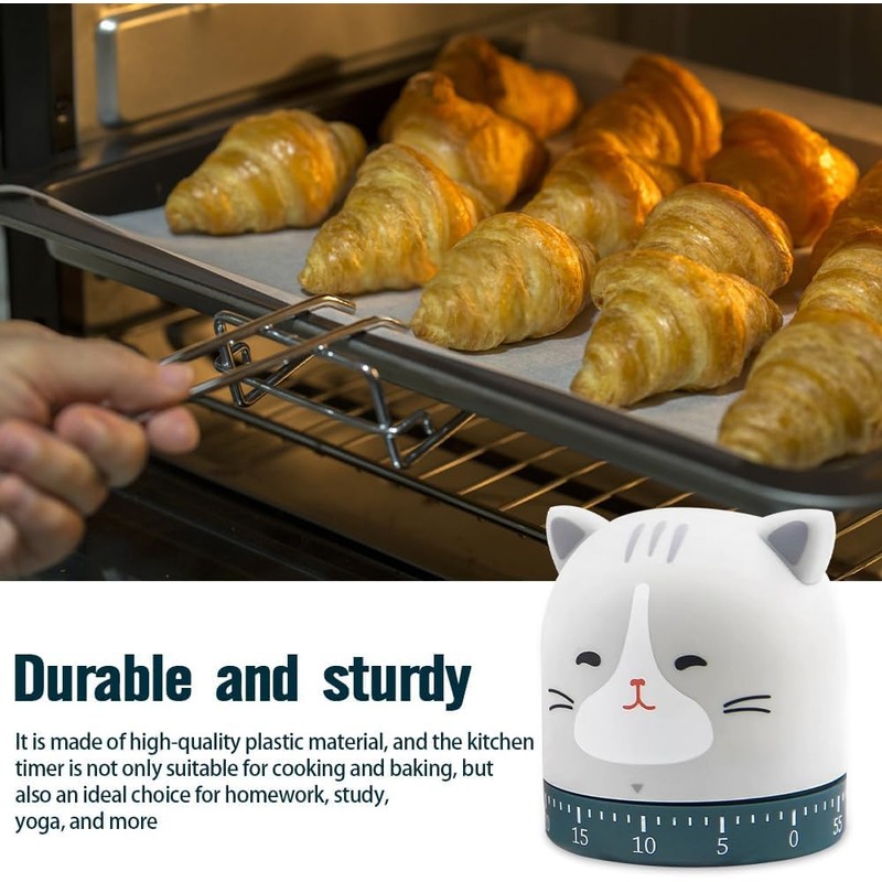 yotutun Kitchen Timer, Mechanical Egg Timer, 60 Minutes Timer for