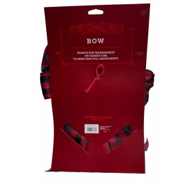 Wondershop Large Decorative Bow Plaid Black & Red New