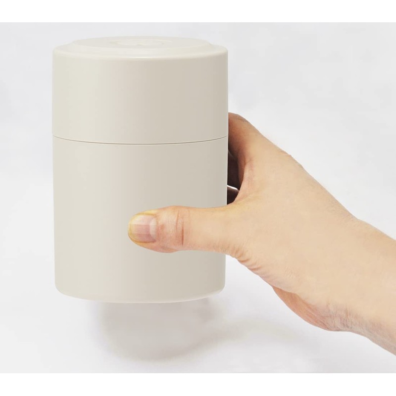 Skater POS5-A Push-Button Sealed Storage Container, Smoke Beige, Made in