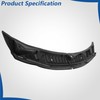 WFLNHB Plastic Windshield Window Wiper Cowl Cover Grille Kit Black