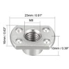 sourcing map 25pcs Weld Nuts M8 Tab Base UNC Carbon