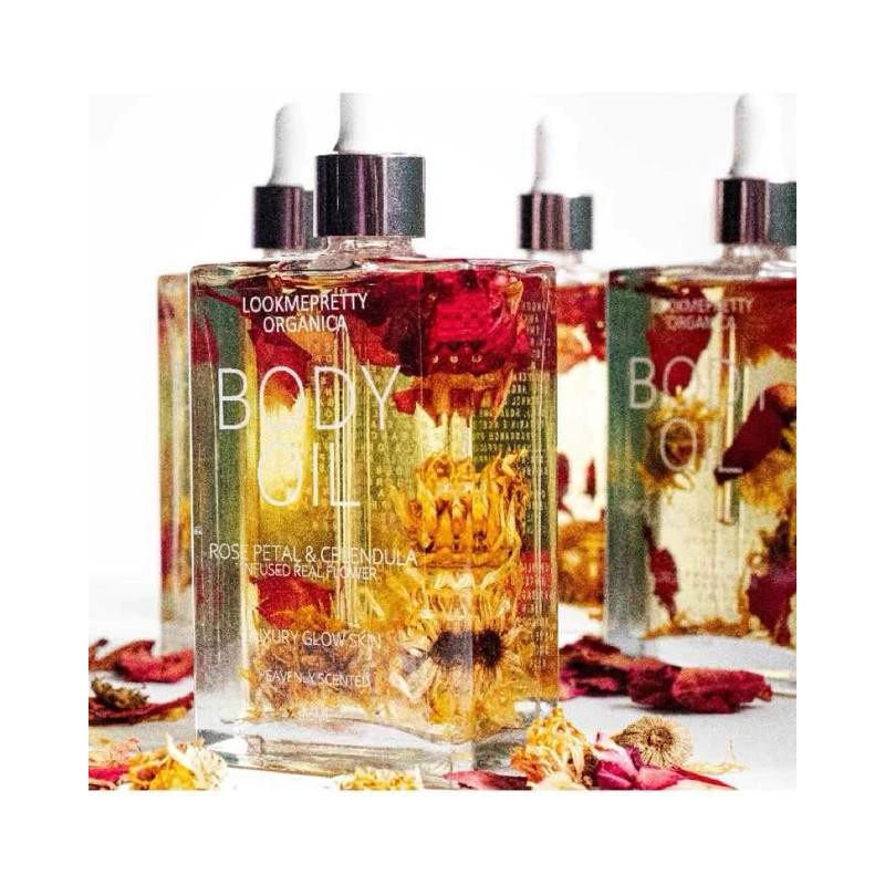 LOOKMEPRETTY ORGANICA BODY OIL WITH INFUSED PETAL FLOWERS 100ml