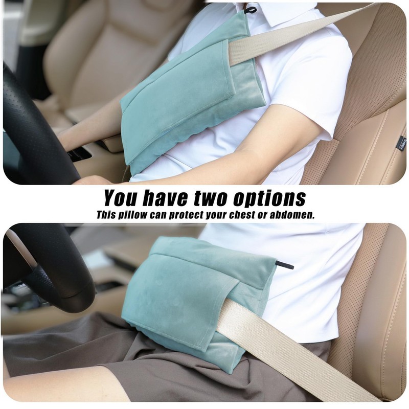 AmazeCov Super Soft Seatbelt Pillow, Seat Belt Pillow for Mastectomy