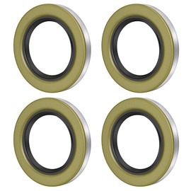 NOOTO 4 Pack 10-36-LOTOF4 Double Lip Grease Seal 2.25 x 3.376 for Dexter 010-036-00, TruRyde GS-2250DL, Texcom 22333TBN, National 452920, 482920, NOK AD3135E1, AD3135EO
