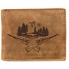 FFelsenfest Leather Wallet with Hunting Motif, Gift for Hunters, RFID