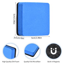 12 Whiteboard Eraser, Magnetic Whiteboard Eraser, Mini Whiteboard Eraser, Sponge, Magnetic Whiteboard Sponge
