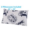 SDIII 3PCS Dark Blue and White Gamer Sheets Twin, 1