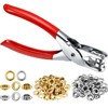 Mudder 301 Pcs Grommet Eyelet Pliers Tool Kit, Fabric Leather