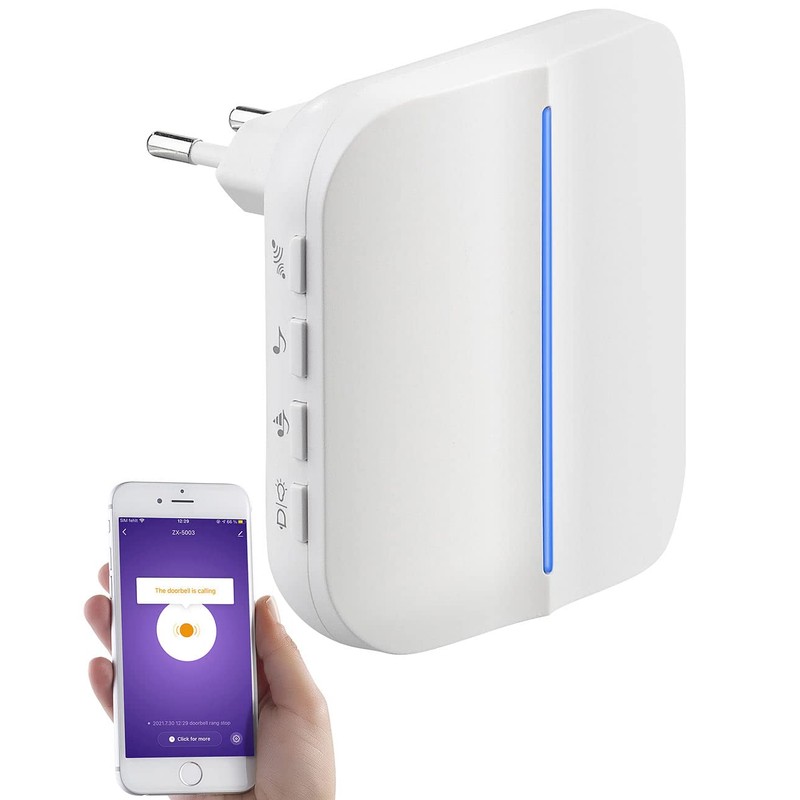 Somikon Bell: WiFi Socket Receiver & Kinetic Bell Push App