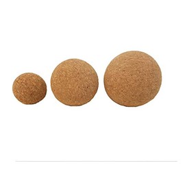Massage Ball, Massage Ball, Fascia Ball, Fascia Ball Made of Cork, in 3 Sizes, 100% Vegan (7 cm)