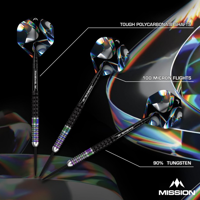 Mission | Iridian Darts | Steel Tip Darts Set |