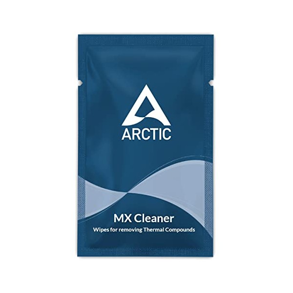 ARCTIC MX Cleaner (40 pieces) - Cleaning wipes for removing thermal paste, 11.5 x 11.5 cm, biodegradable
