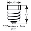 Bioluz LED 12 Pack 40 Watt Candelabra Bulbs 4.5W Dimmable