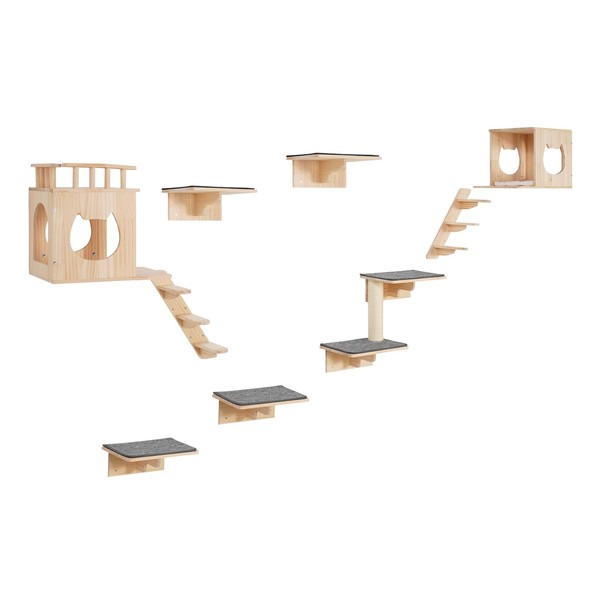 HAPPYBUY Wall Mounted Cat Shelves, Cat Wall Shelves and Perches