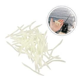 Sosoport 150pcs Soft Fishing Lures Kit Realistic Artificial Baits Night Worms for Freshwater Saltwater Fishing Versatile and Durable Lures for Bass and Trout Enthusiasts