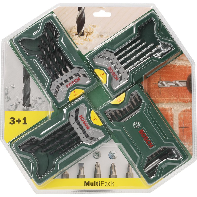 Bosch 2607017071 3 Plus 1 New Drill Bits by Bosch