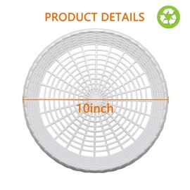 EBIGIC Paper Plate Holders, 8 Packs 10 Inch paper plate holders reusable white Plastic Heavy Duty supports for Picnic Party Dinner
